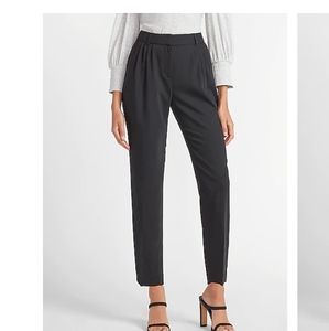 High Waisted Pleated Front Ankle Pant